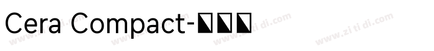 Cera Compact字体转换